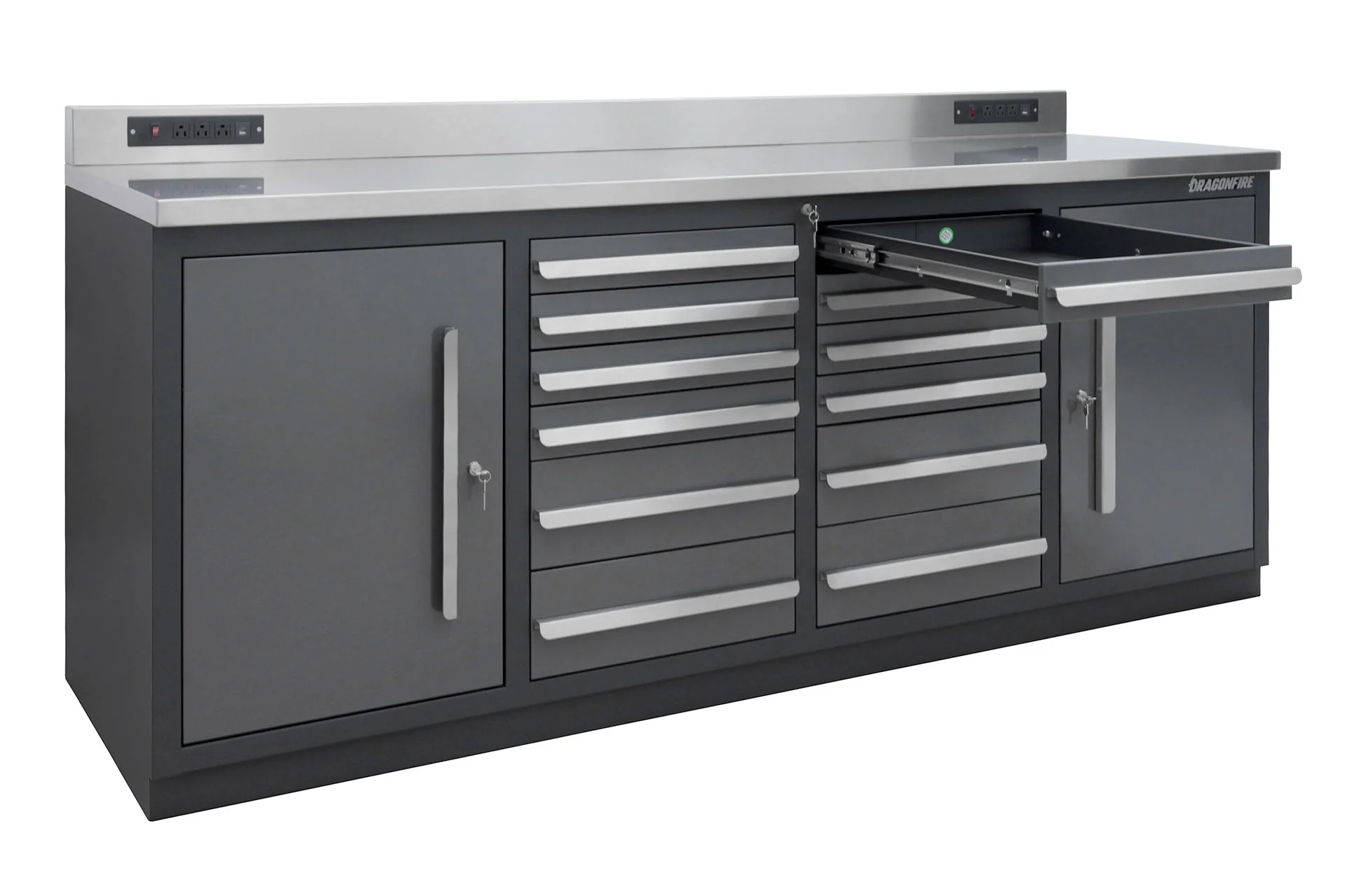 Dragonfire Tools 12 Drawer Pro Series 7FT Workbench - Image 11