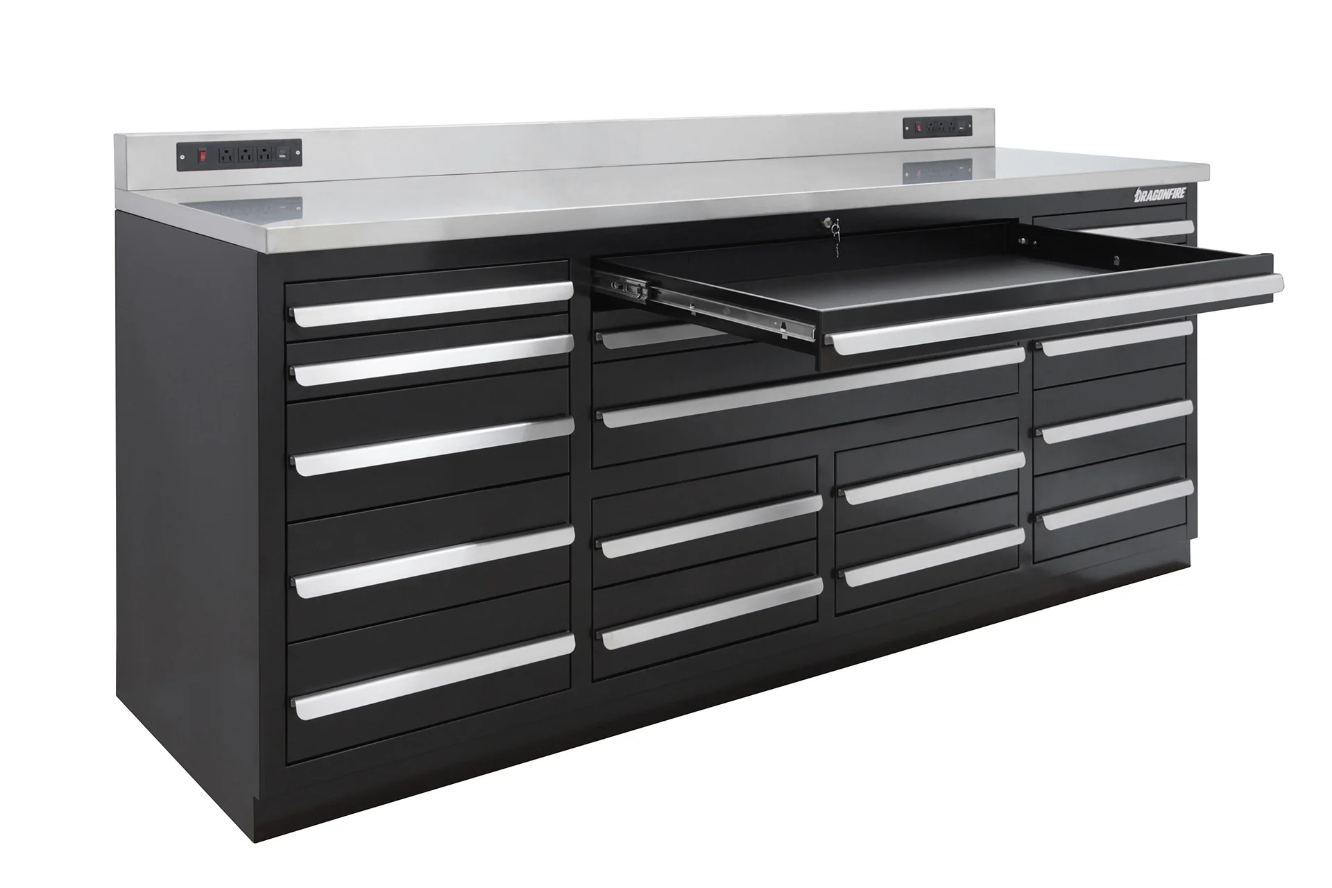 Dragonfire Tools 17 Drawer Pro Series Heavy Duty 7FT Workbench - Image 3