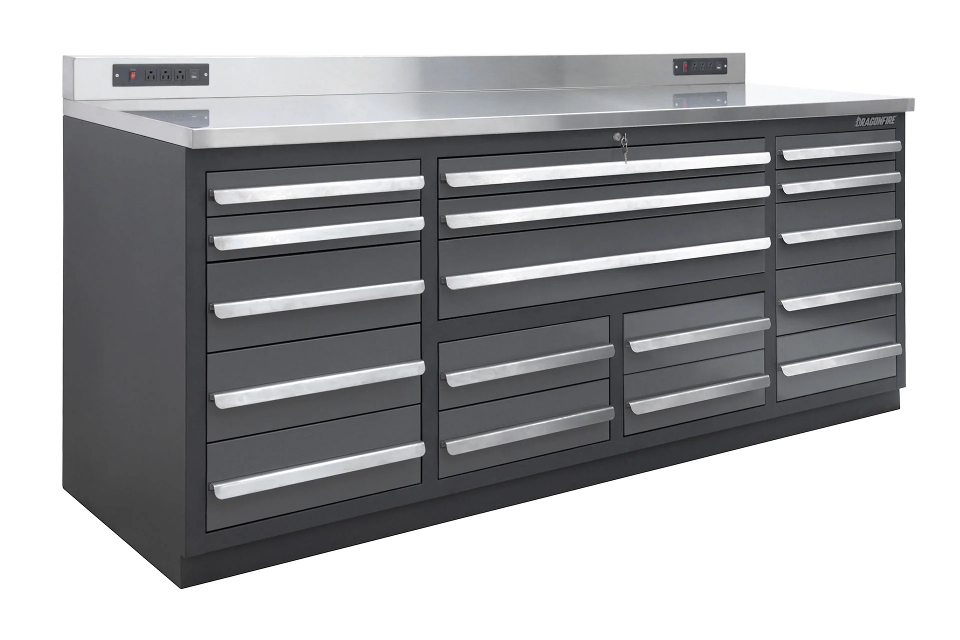 Dragonfire Tools 17 Drawer Pro Series Heavy Duty 7FT Workbench - Image 9