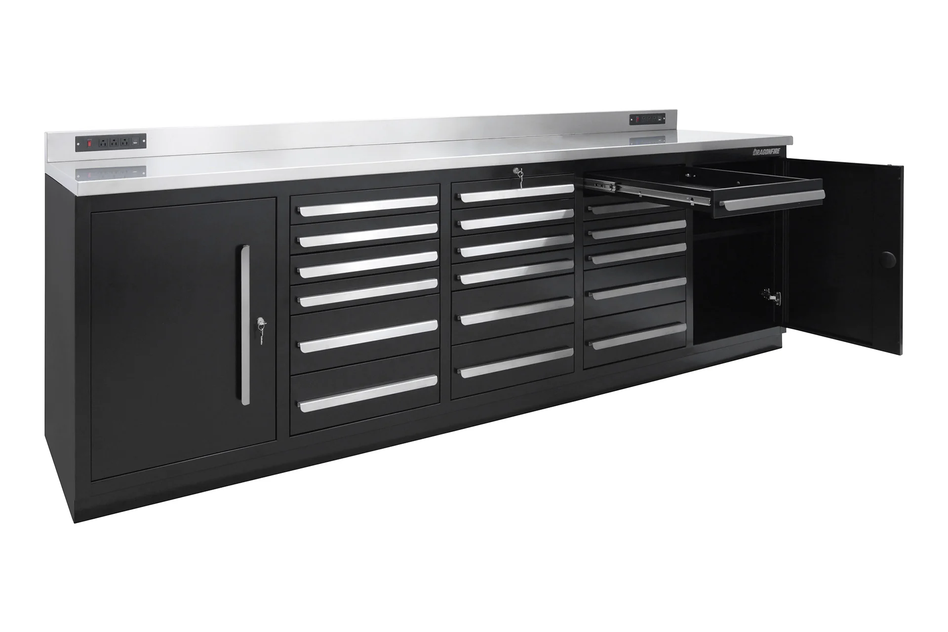 Dragonfire Tools 18 Drawer Pro Series 9FT 4 1/4″ Workbench - Image 3