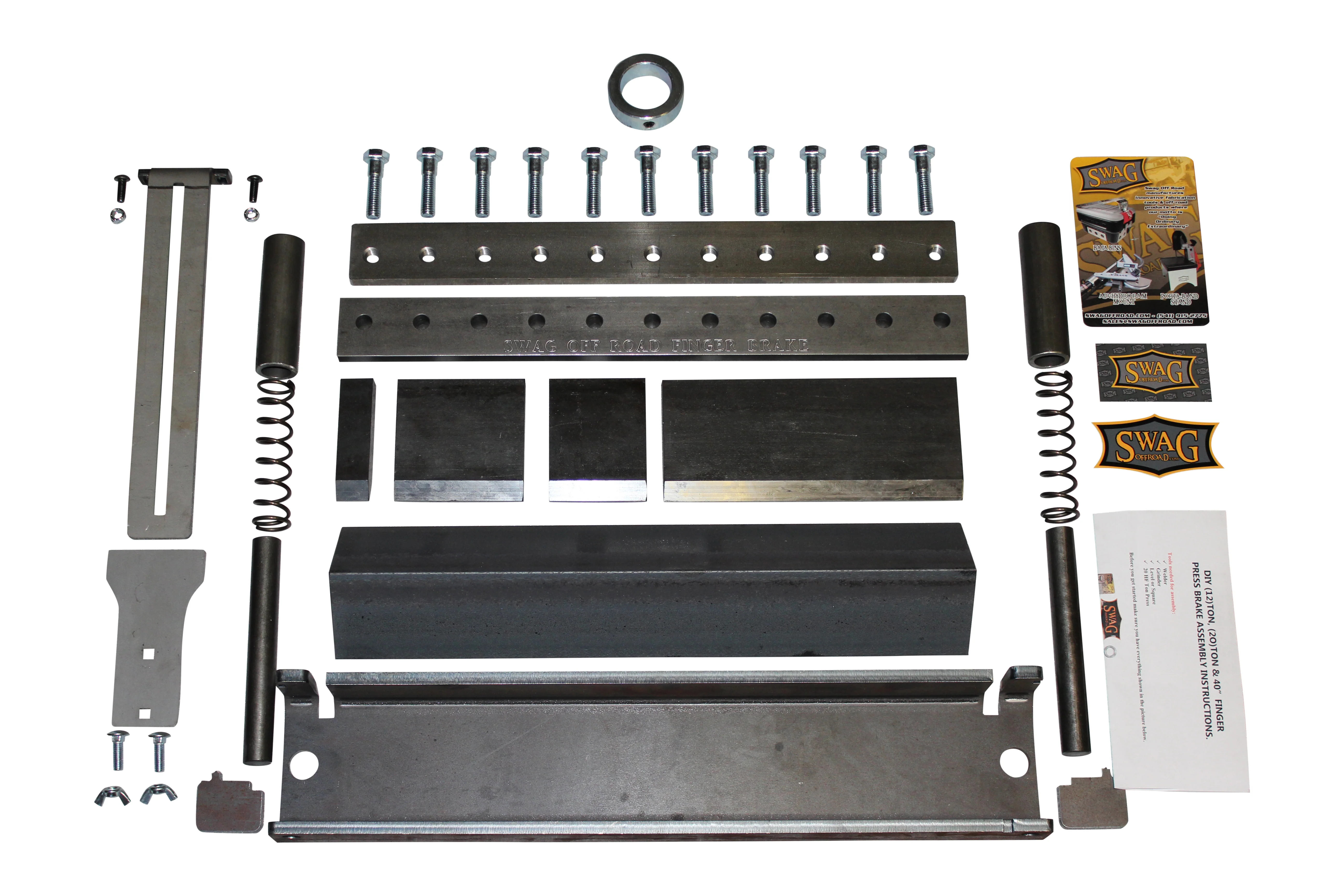 Compact SWAG 20 TON Finger Brake Heavy Duty DIY Builder Kit (20.5" Wide) - Image 3
