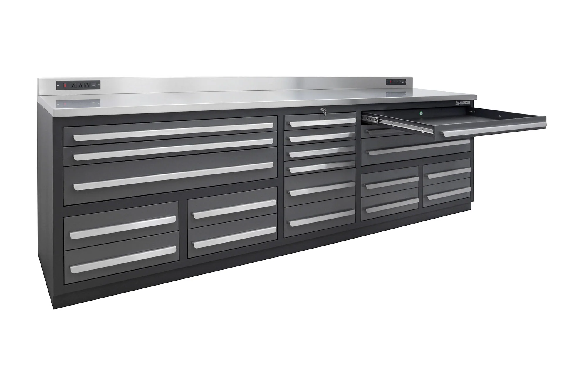 Dragonfire Tools 20 Drawer Pro Series 9FT 4 1/4″ Workbench - Image 9