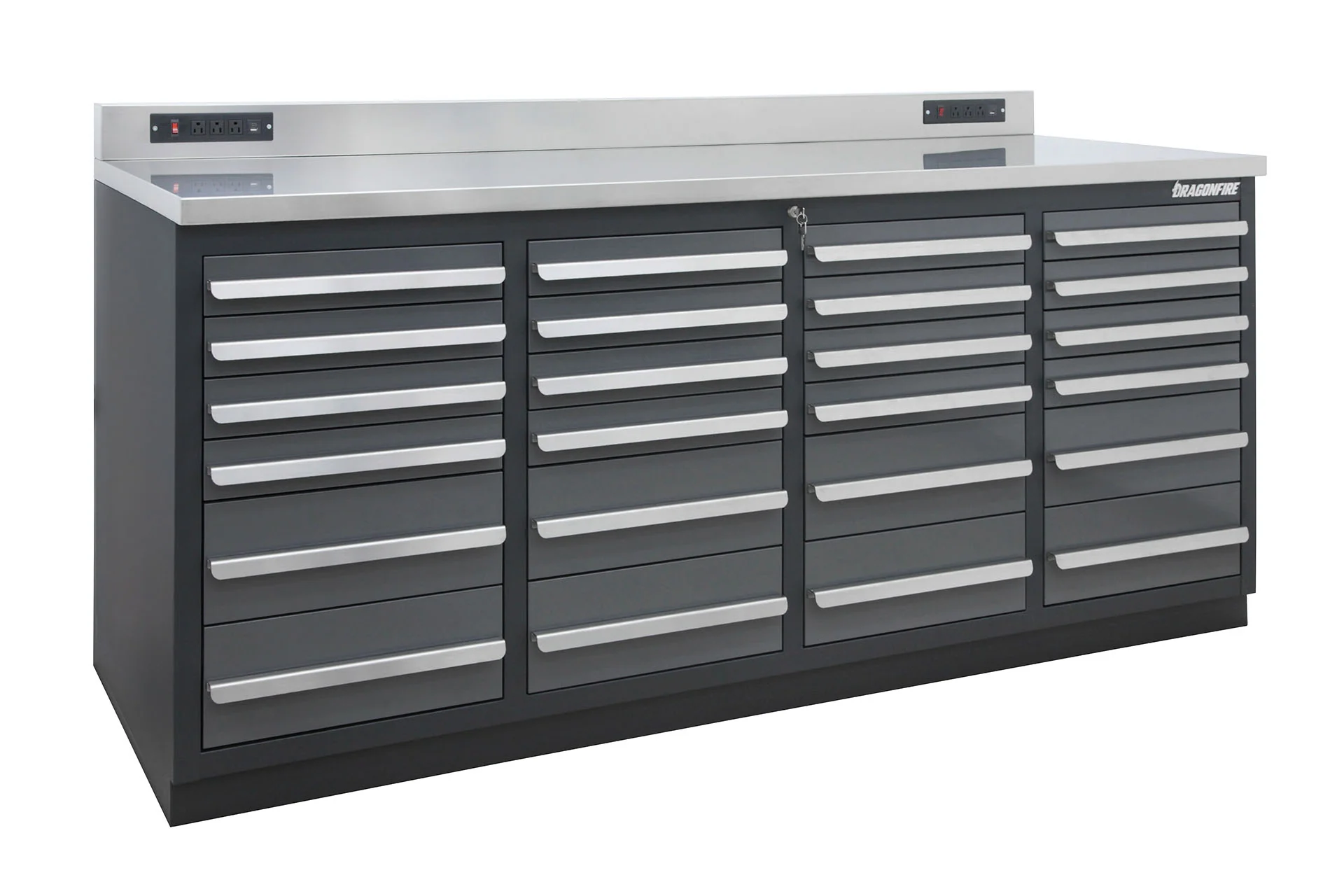 Dragonfire Tools 24 Drawer Pro Series 7FT Heavy Duty Workbench - Image 8